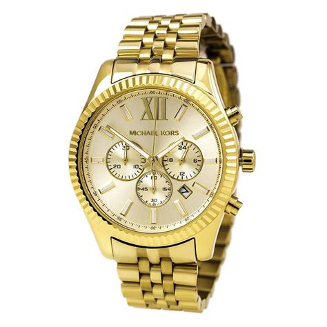 gold michael kors watch mens cheap|michael kors chronograph gold.